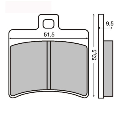 Placute frana Aprilia Scarabeo 125-Leonardo 150/RMS 0310