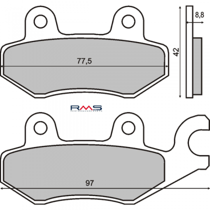 Placute frana Kymco Dink 125-150cc/RMS 0350