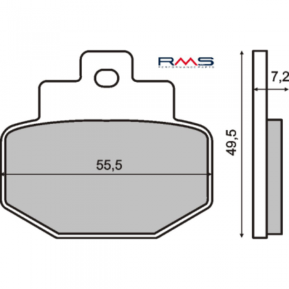 Placute frana spate Piaggio Super Hexagon 125cc/RMS 0450