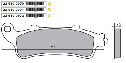 Placute frana fata Honda st 1100 pan european 1997>/RMS 0970