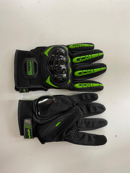 Set manusi moto negru+verde M