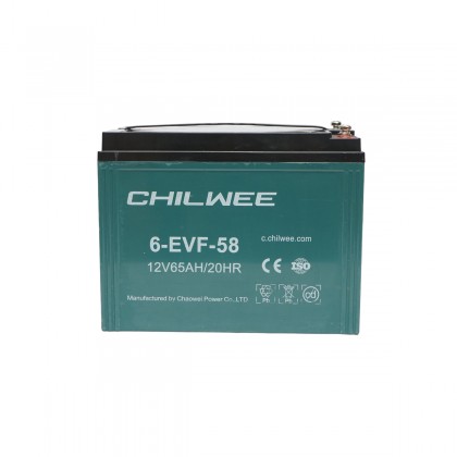 BATERIE VEHICULE ELECTRICE VRLA 6-EVF-58, 12V, 65AH-20HR